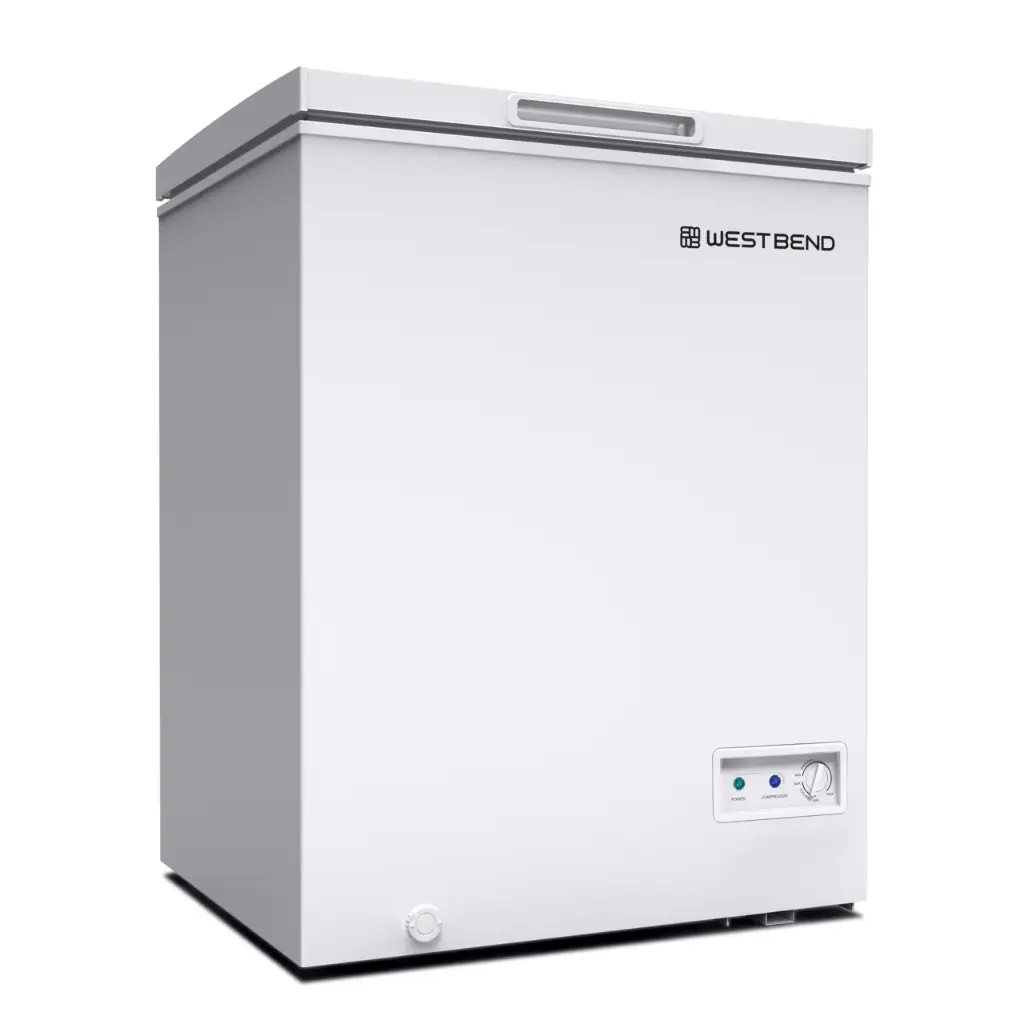 West Bend WB0500CFMW Chest Freezer, 5-Cu.Ft, White