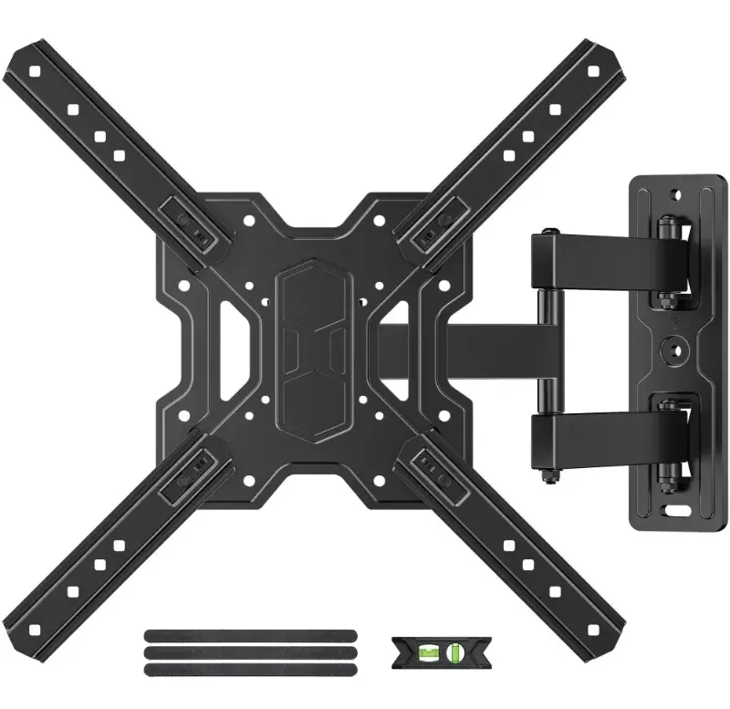 USX MOUNT Full Motion TV Wall Mount Bracket with Swivel Arm for 23 to 55 Inch TVs, Holds up to 77 lbs