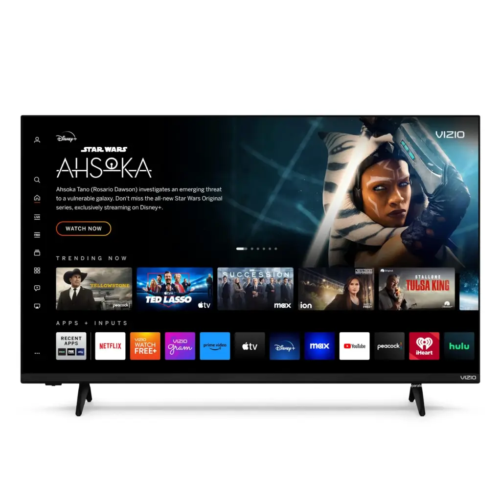 VIZIO 43-inch 4K UHD LED Smart TV w/Dolby Vision HDR, WiFi 6, Bluetooth Headphone Capable, Apple AirPlay, Google Cast Built-in (V4K43M-08, New)