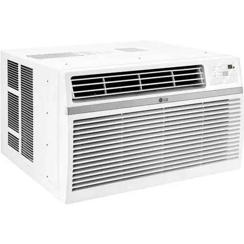 LG LW1424RD, 14000 BTU, White 14,000 Window Air Conditioner, 115V, 700 Sq.Ft. (25' x 28' Room Size), Quiet Operation, Electronic Control with Remote, 3 Cooling & Fan Speeds, Auto Restart