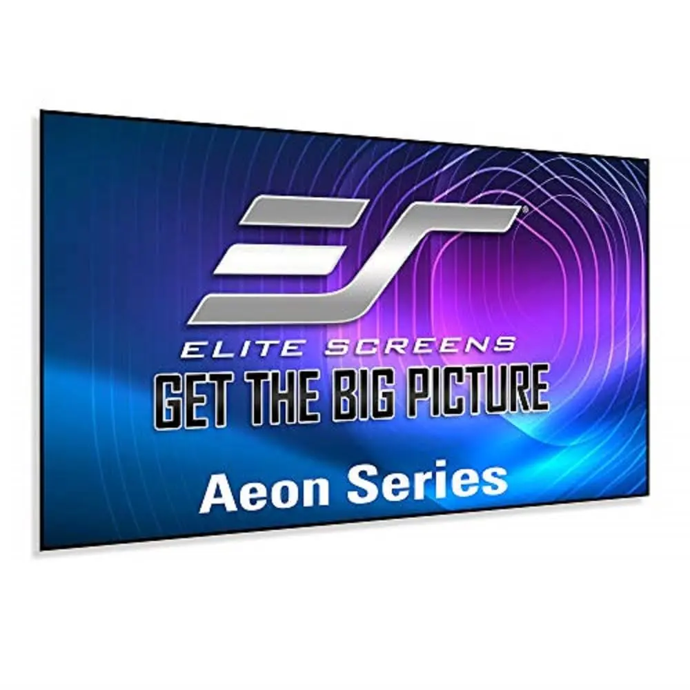 Elite Screens Aeon Series, 135-inch 16:9, 8K / 4K Ultra HD Home Theater Fixed Frame EDGE FREE Borderless Projector Screen, CineWhite UHD-B Front Projection Screen, AR135WH2, Black 135-inch / 16:9 Short/Standard/UST CineWhite UHD-B