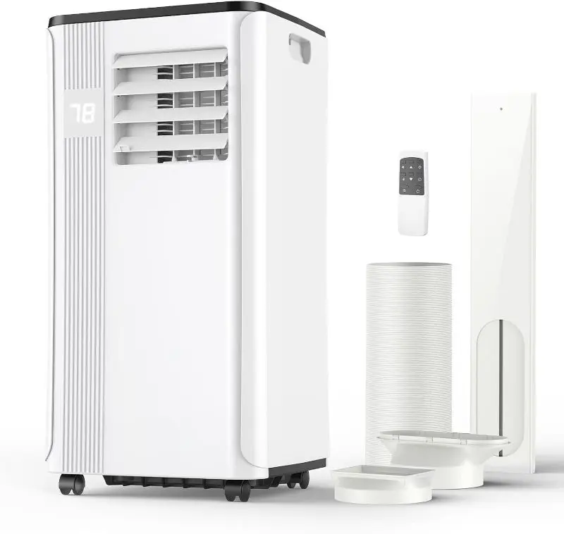 ***(PARTS ONLY)*** Portable Air Conditioners - 2024 Upgraded 10000 BTU Portable AC for Room up to 450 Sq. Ft, 3 in 1 AC Unit with 24H Timer, Smart Sleep Mode, Remote Control, Air Cooler for Bedroom Room Kitchen Camping