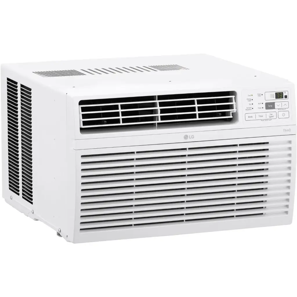LG 10000 BTU Window Air Conditioners [2023 New] Remote Control WiFi App Ultra-Quite Washable Filter Cools 450Sq.Ft for Medium & Large Room AC Unit air conditioner Easy Install White LW1017ERSM1 10000 BTU Wifi & High Efficiency Bright White