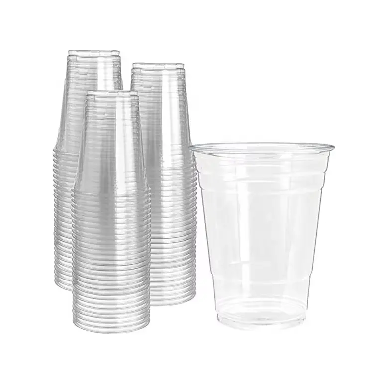 Clear PLA Biodegradable Cup 16oz with Lid