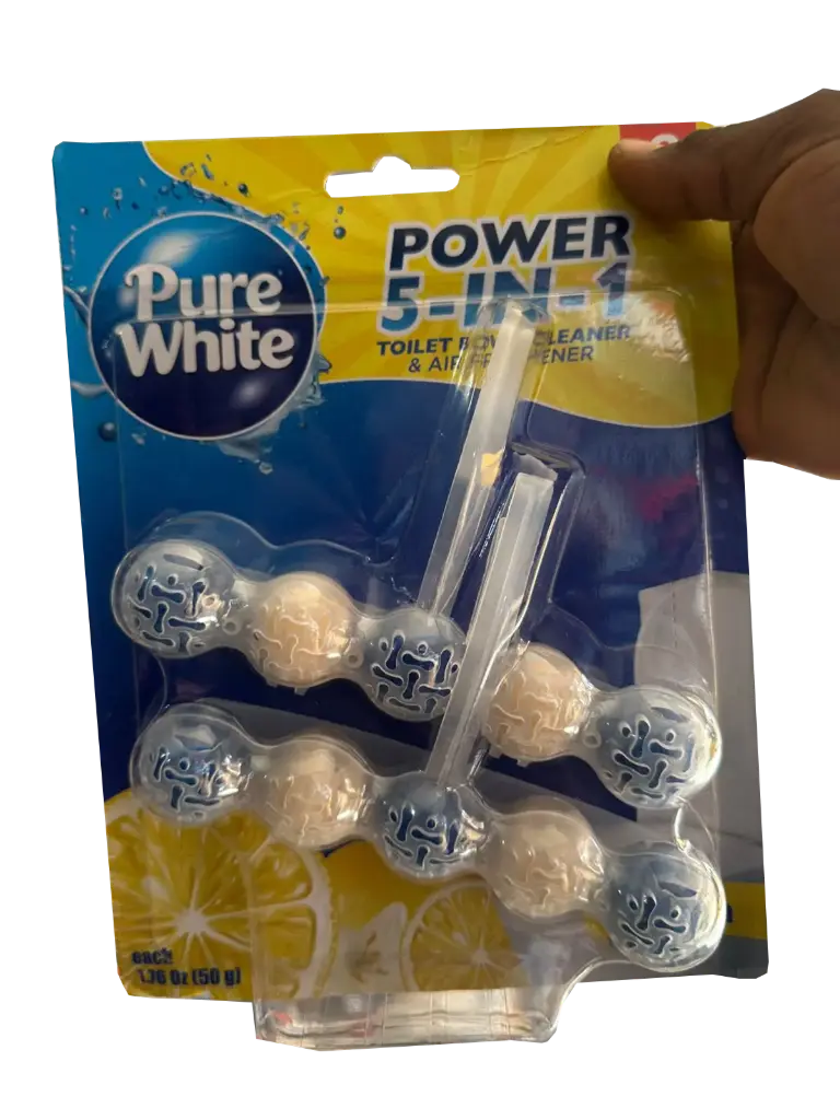 PureWhite Lemon 5ball/2pack toilet bowl cleaner 