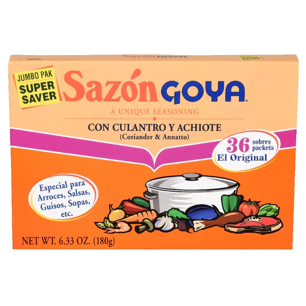Goya Sazon Seasoning, 6.3 oz., 36 ct.