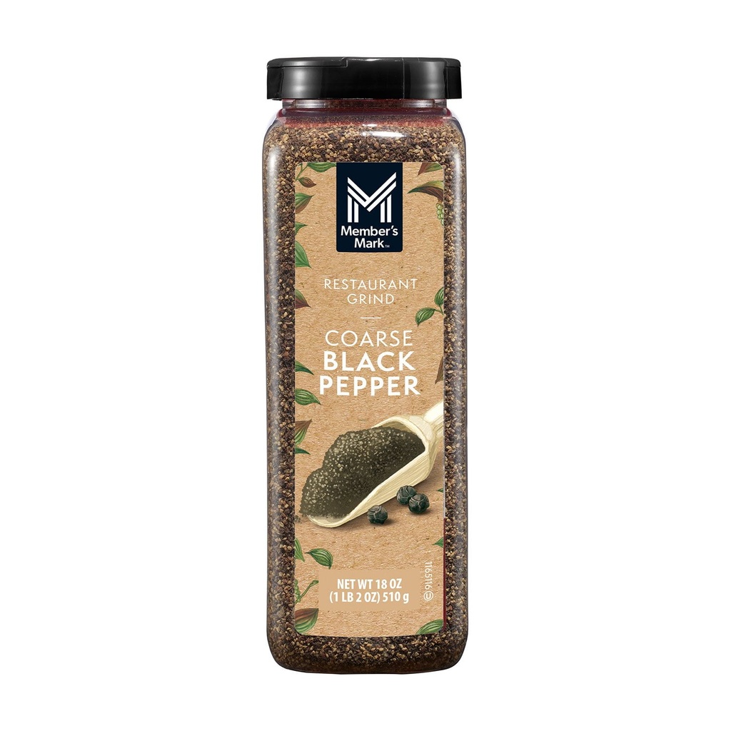 Member's Mark Restaurant Coarse Black Pepper, 18 oz.