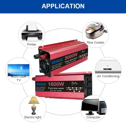 Inverter Pure Sinewave 2200W Red