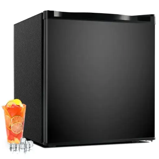 Simzlife 1.6 Cu.ft Mini Fridge with Freezer, Single Door Mini Refrigerator, Black ***factory sealed***