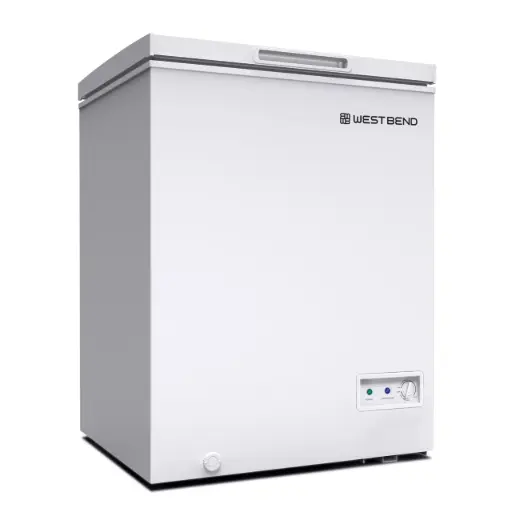 West Bend WB0500CFMW Chest Freezer, 5-Cu.Ft, White