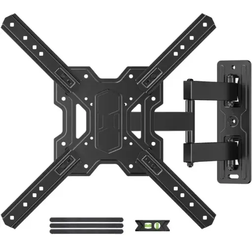 USX MOUNT Full Motion TV Wall Mount Bracket with Swivel Arm for 23 to 55 Inch TVs, Holds up to 77 lbs