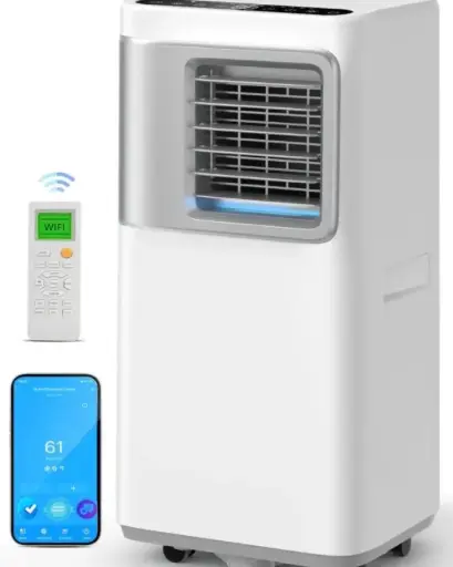Portable Air Conditioners, 5 in 1 Portable AC Units for Room with 24H Timer & Remote App Control and Window Mount Kit