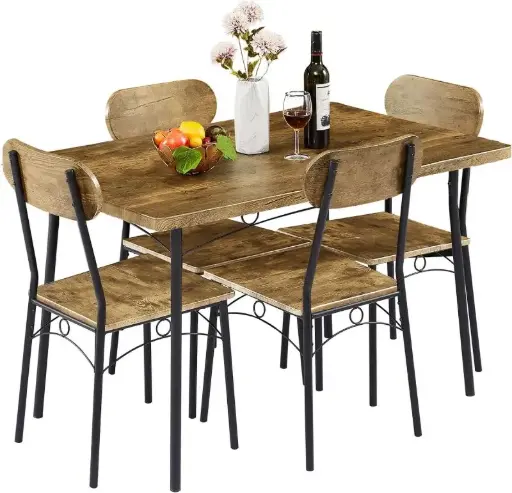 VECELO Dining Table Set