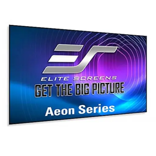 Elite Screens Aeon Series, 135-inch 16:9, 8K / 4K Ultra HD Home Theater Fixed Frame EDGE FREE Borderless Projector Screen, CineWhite UHD-B Front Projection Screen, AR135WH2, Black 135-inch / 16:9 Short/Standard/UST CineWhite UHD-B