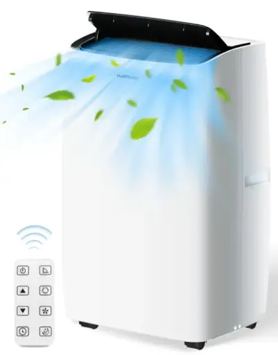 HUMSURE Portable Air Conditioner 9200 BTU (14000 BTU ASHRAE), Suitable For 700 Sq Ft Of Rooms, Floor Standing Air Conditioning AC Unit With Remote Control And Installation Kit, 5-In-1 Function