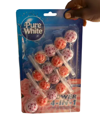 [PW-TBC-ROSE-50G-4PK] PureWhite Rose 50g 4/Pack Toilet Bowl Cleaner