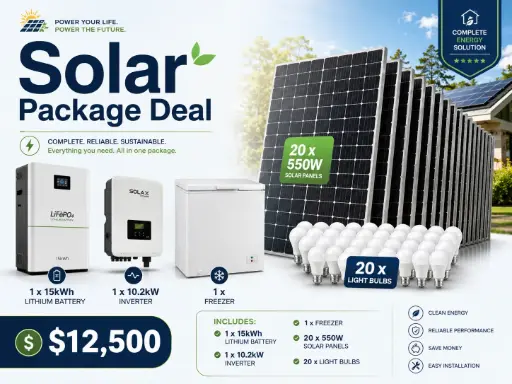 Solar Subscription Package Deal -10kWh Complete Energy System 